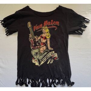 Van Halen 2007 Tour Upcycled Concert Band Merch T Shirt Size Small